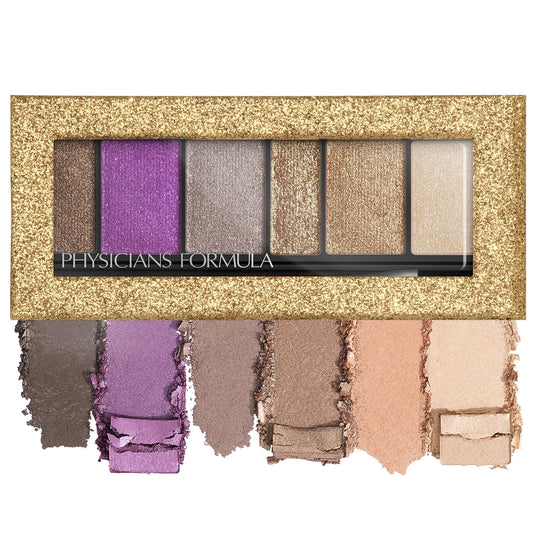 Physicians Formula Shimmer Strips Custom Eye-Enhancing Extreme Shimmer Shadow & Liner, Hypoallergenic Eyeshadow Palette with Reflective Liquid Powders – Glam Nude
