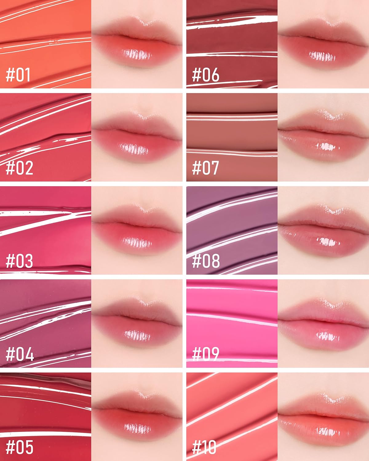 THESAEM Saemmy's Ade Shot Tint - Korean Lip Titnt, Water Gel Lip Stain with Plump Glowy Moisturizing Finish, Buildable Radiant Gloss, Long-Lasting Comfort, 0.1 fl.oz. (06 Apple Cinnamon)