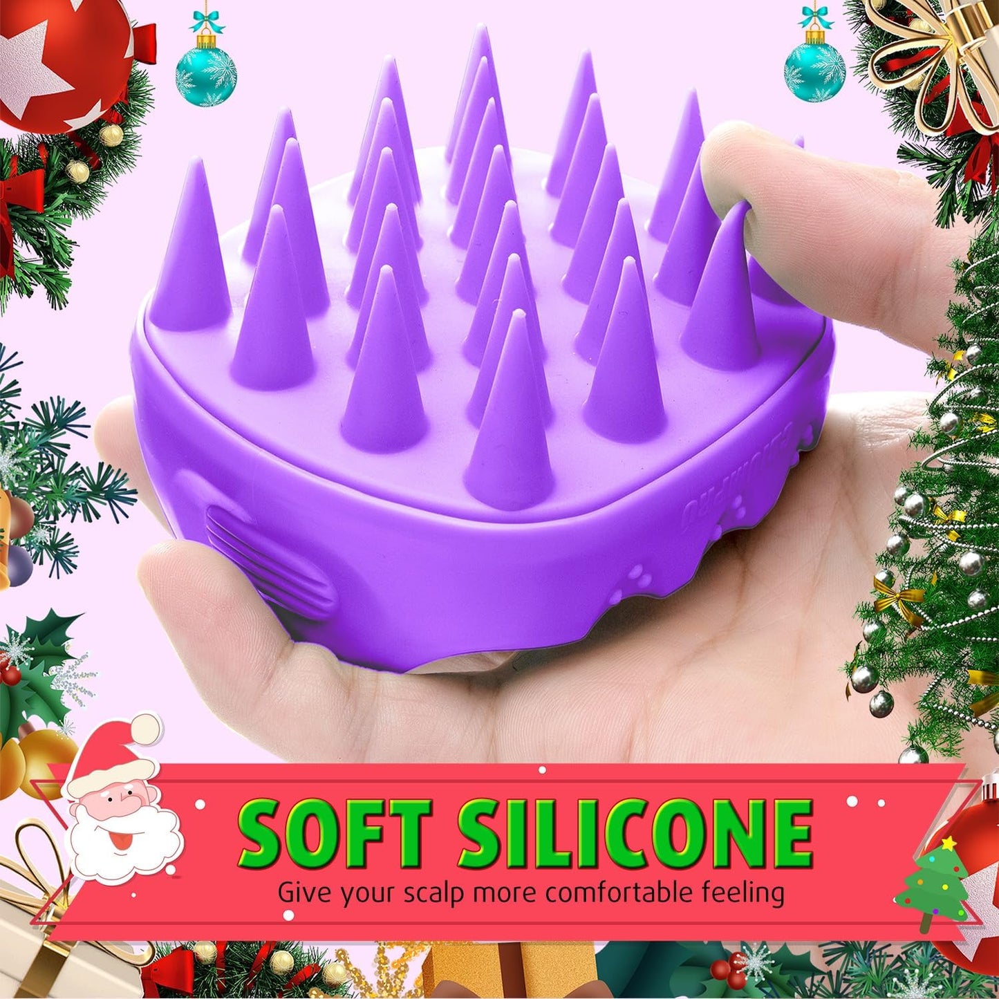 Cbiumpro 2-Pack Scalp Massager Shampoo Brush, Ultra Soft Silicone Scalp Scrubber Exfoliator Brush for Hair Growth & Dandruff Removal - 100% Fit All Hair Types