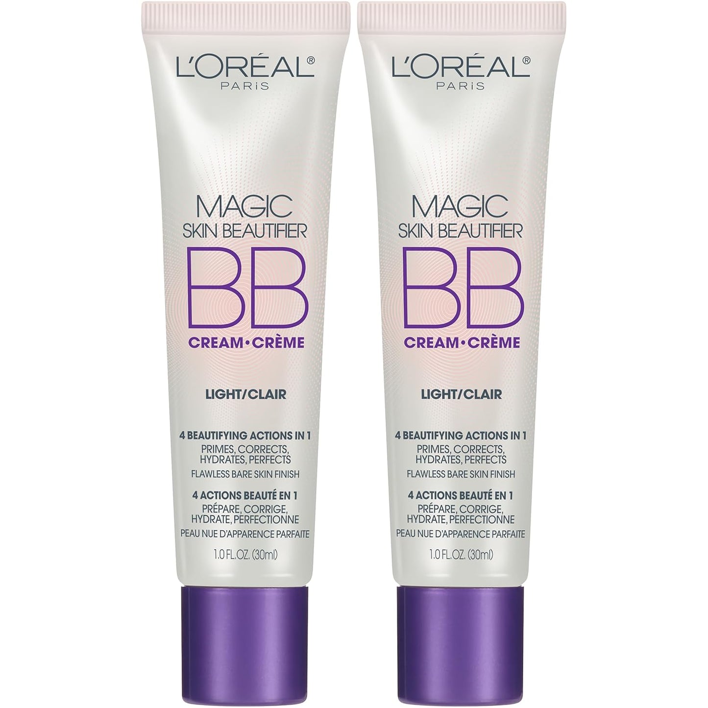 L'Oréal Paris Makeup Magic Skin Beautifier BB Cream Tinted Moisturizer, Light, 1 fl oz, 2 Count