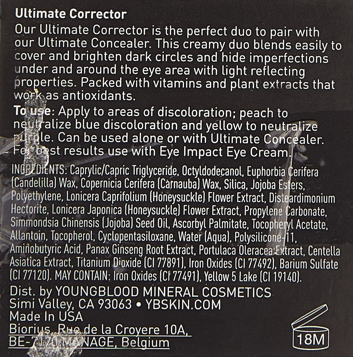 Youngblood Mineral Cosmetics Natural Ultimate Corrector - Concealing Compact Duo - 2.7 g / 0.09 oz
