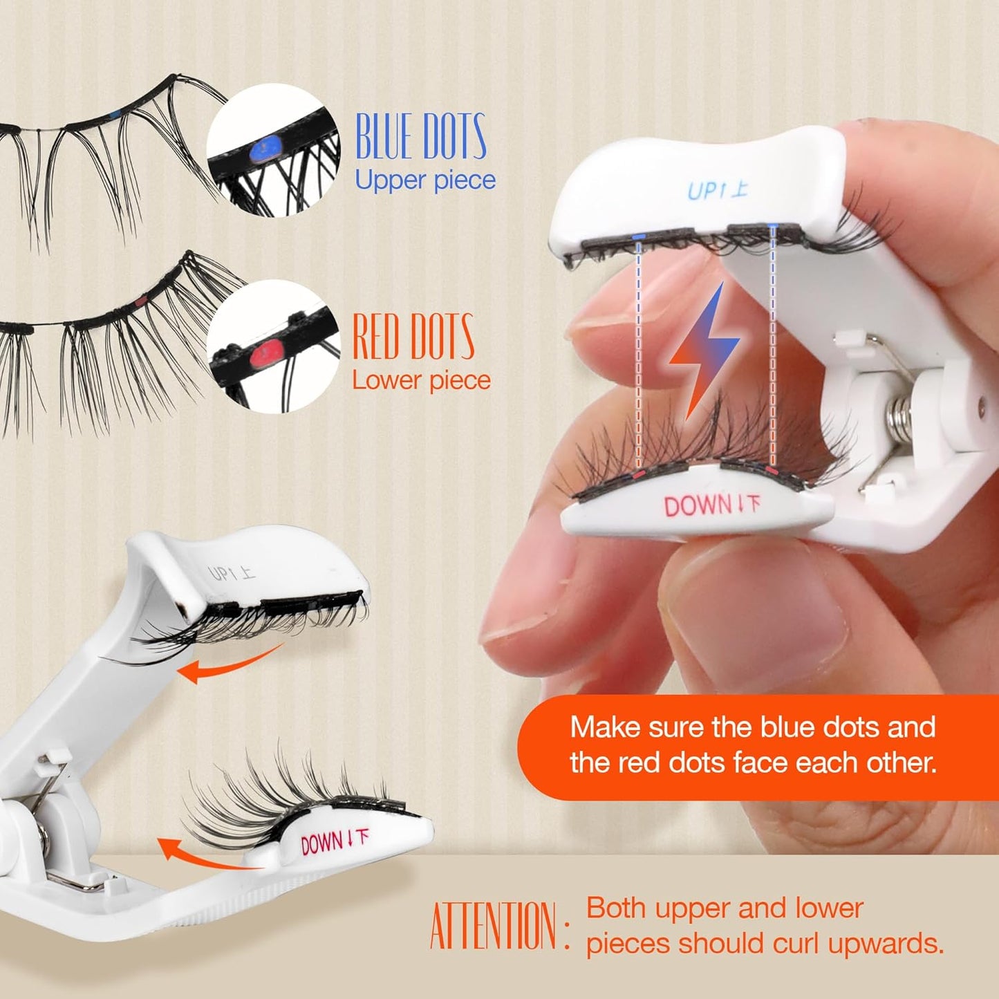 LASHVIEW Magnetic Eyelashes with Applicator, Soft Magnetic Lashes Natural Look Comfortable & Secure Fit Easy to Apply Reusable（XYT14)