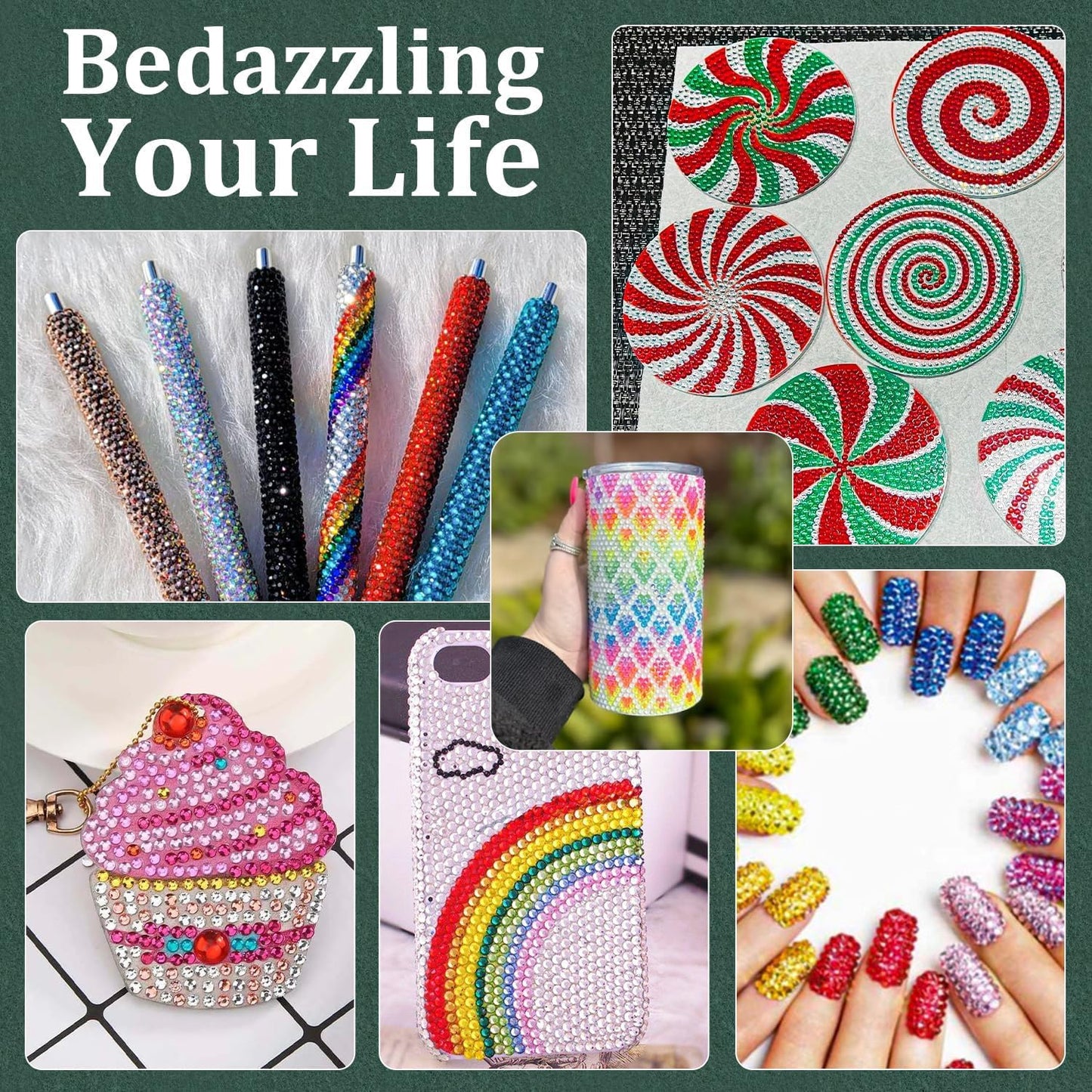 Resin Rhinestones for Crafting with B7000 Jewelry Glue, 1 Box Teal Blue Flatback Crystals with 3Pcs 10ml Glue for Bedazzling Crafts DIY Nail Art Makeup，Non Hotfix Gems for Clothing Shoes