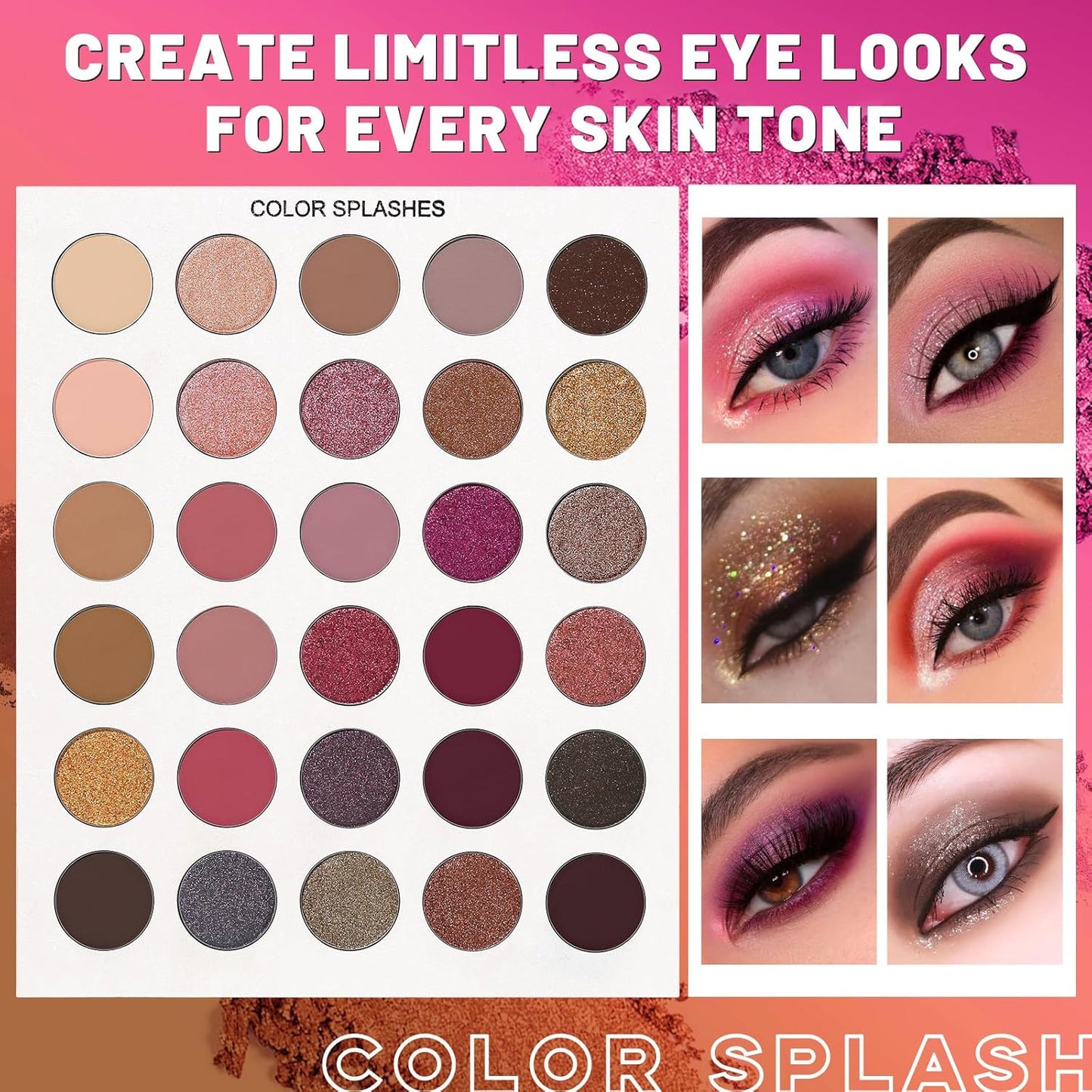 UCANBE 86 Colors Eyeshadow Makeup Palette + 15 Brushes Set, Matte Glitter Highly Pigmented Long Lasting Eye shadow, Blush, Contour, Highlighter All in One Make Up Kit for Halloween Costume & Daily Use