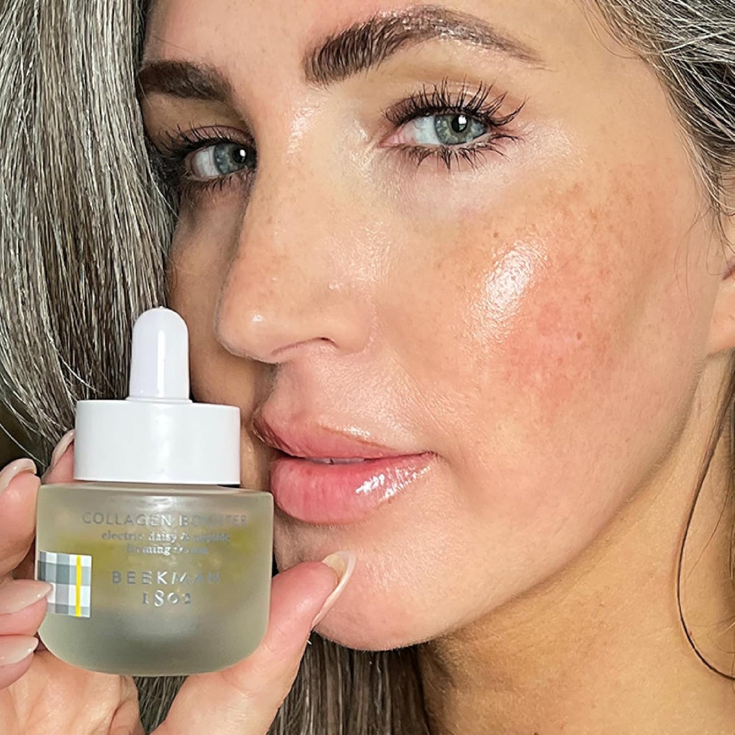 Beekman 1802 Collagen Booster Electric Daisy & Peptide Firming Face Serum - Fragrance Free - 0.5 fl oz - Boosts Collagen Production & Tightens Skin - Good for Sensitive Skin - Cruelty Free