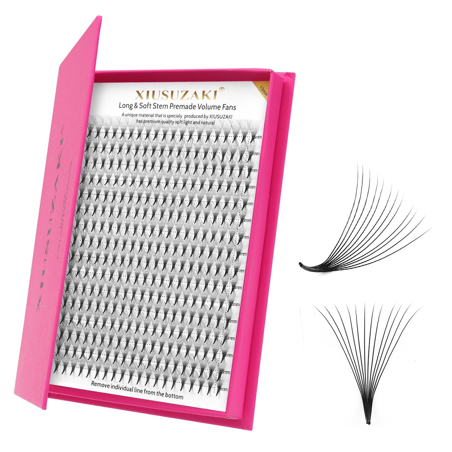 Premade Fans Eyelash Extensions 12D Volume Lash Extensions 0.07 Thickness Eyelash Extension D Curl Premade Lash Fans Mix 9-16mm Fluffy Soft Handmade Lash Fan(12D-0.07-D,9-16mm)