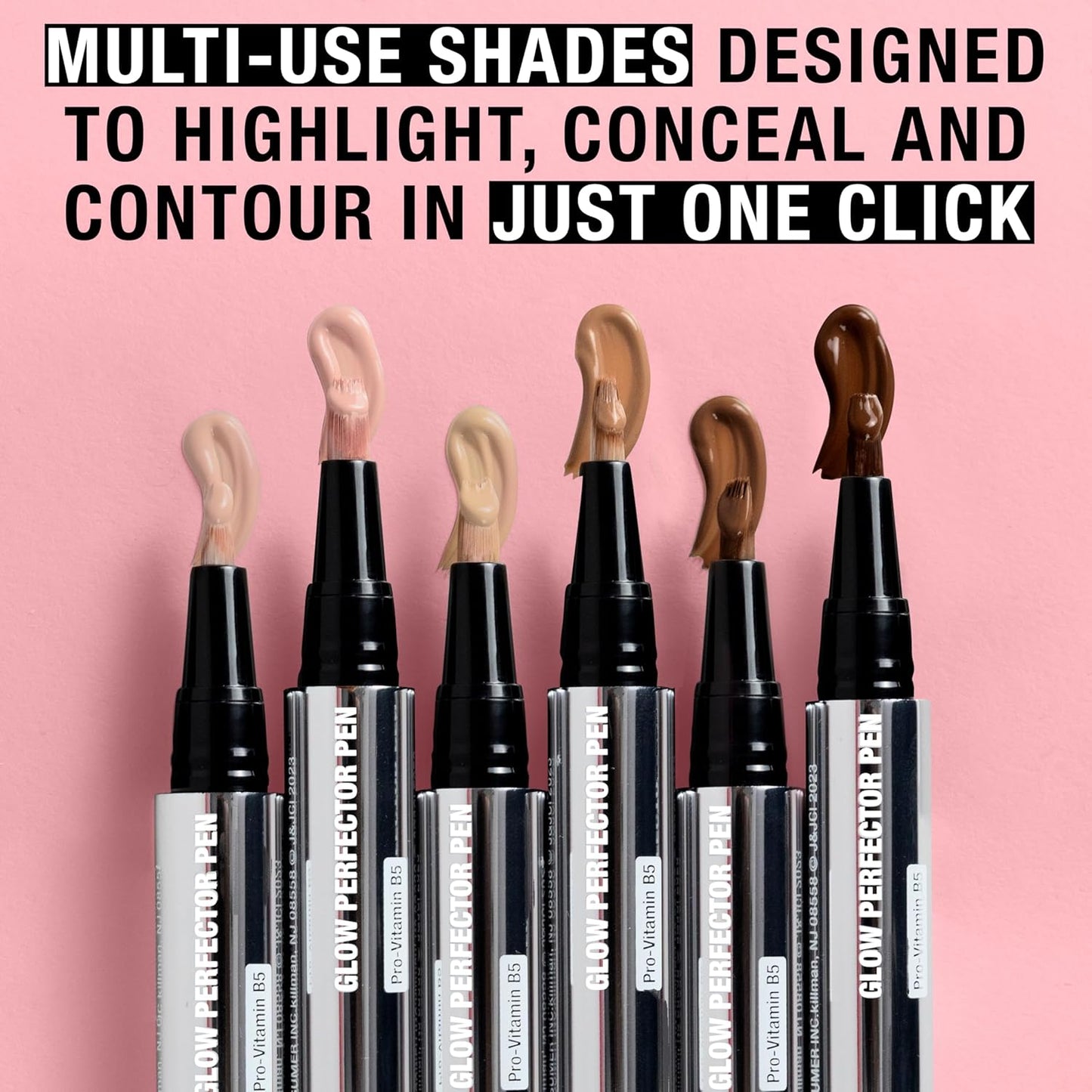 Neutrogena Healthy Skin Glow Perfector Pen, Lightweight Brightening Concealer Pen with Pro-Vitamin B5 & Vitamin E to Brighten Darkness & Dullness for a Natural, Radiant Highlight, Light, .1 oz