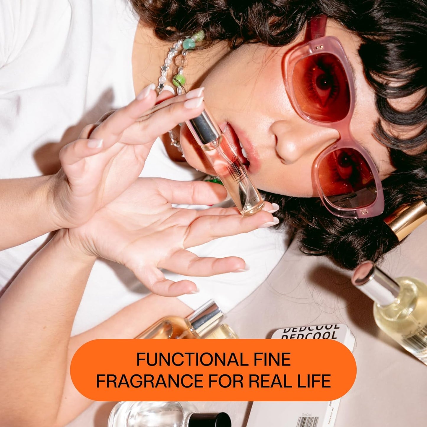 DedCool Eau de Parfum (Smiley Face Garden - 0.5 fl oz) With Notes of Rose, Guaiac Wood, Musk, Perfume for Men & Women, Luxury Fragrance, Long Lasting, Non-Toxic, Genderless, Vegan, Fragrance For All