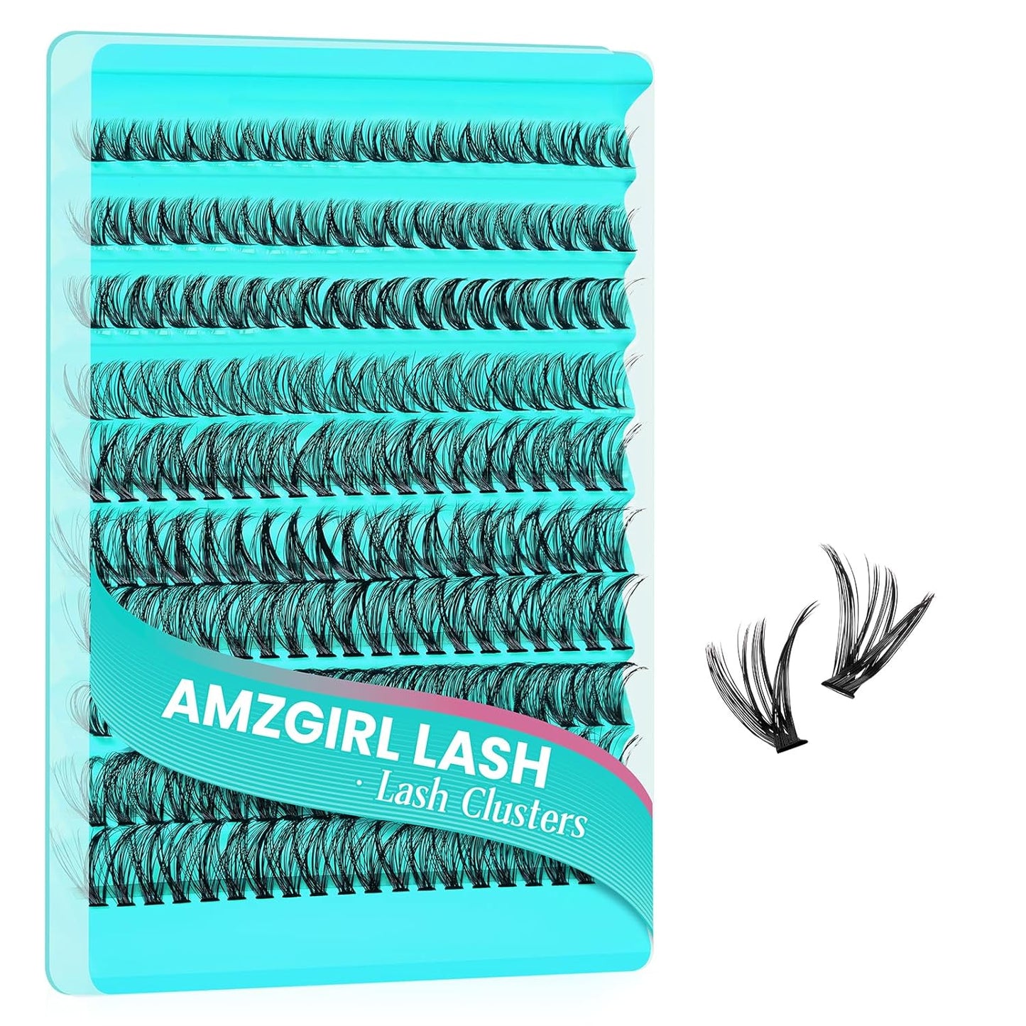 Lash Clusters 200pcs, Eyelash Extension Kit 40D D Curl Diy Cluster Eyelashes Extensions Lash Bond and Remover Waterproof Lash Applicator Tools for 8-18mm Mix Lashes Beginner Self Use