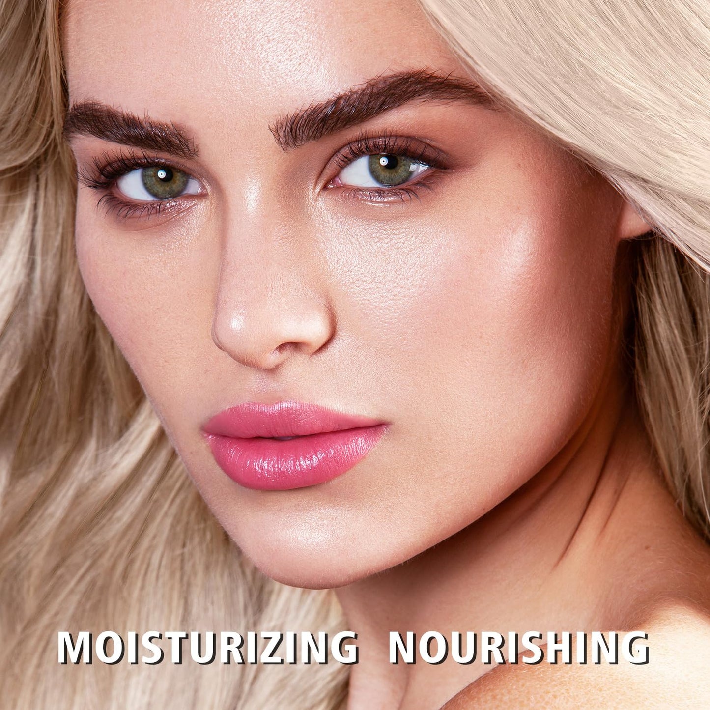 MAKI YIKA Moisture Pink Lipstick for Women Hydrate Lip Balm for Dry Cracked Lips Weightless Glossy Lip Color Juicy Finish,MA062 Pastel Pink