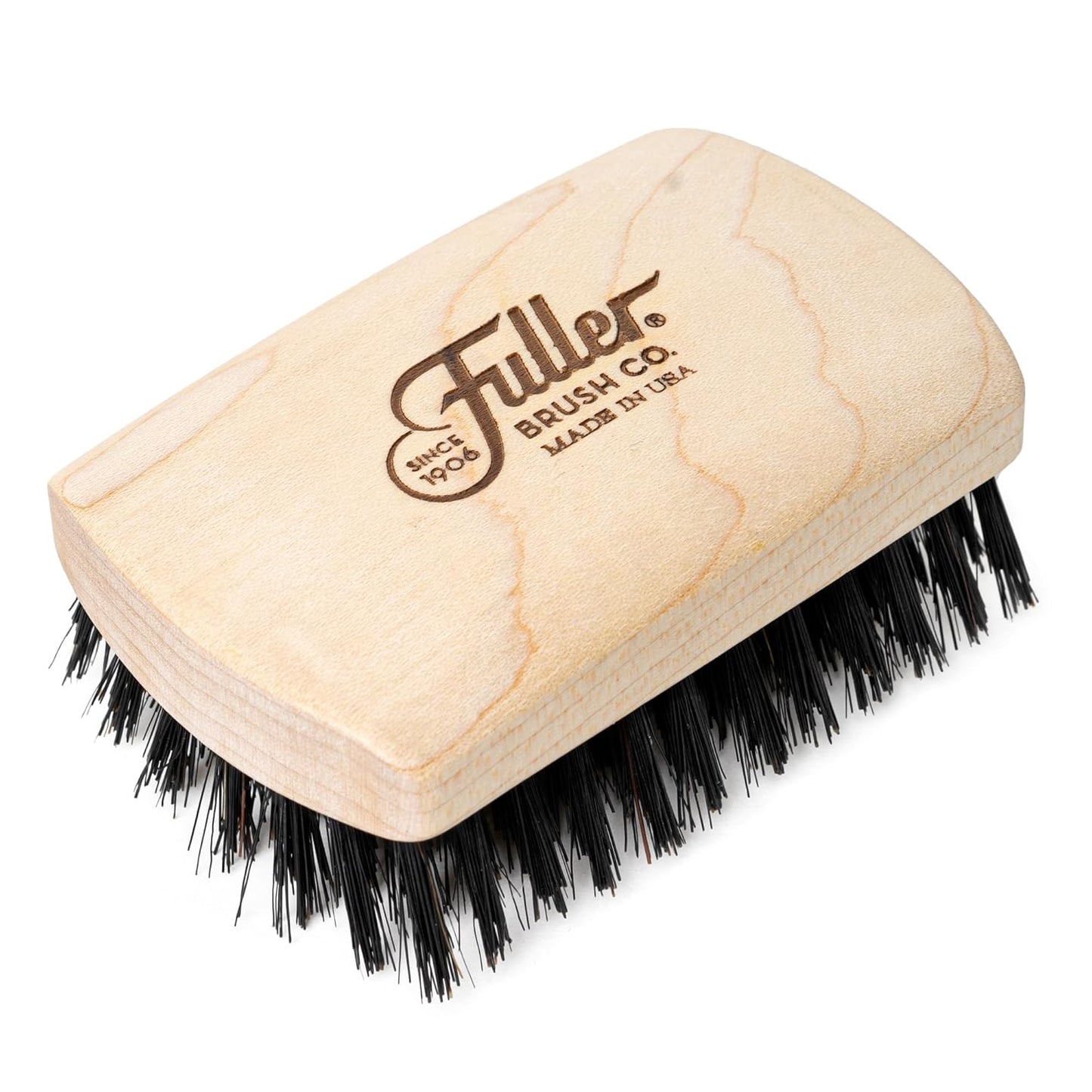 Fuller Brush Beard & Mustache Brush – Natural Boar Bristles for Gentle Grooming & Styling – Maple Wood Handle – Comfortable Grip – Ideal for All Beard Types & Lengths