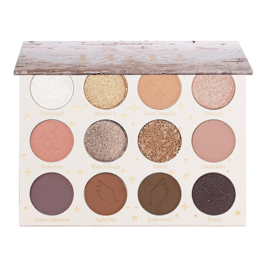 ColourPop 11:11 Eyeshadow Palette - Warm Nude Eye Makeup Palette with Matte, Metallic, Matte Sparkle & Glitter Finishes - High-Pigment Eye Makeup with a Long-Wearing Formula (0.46 oz)