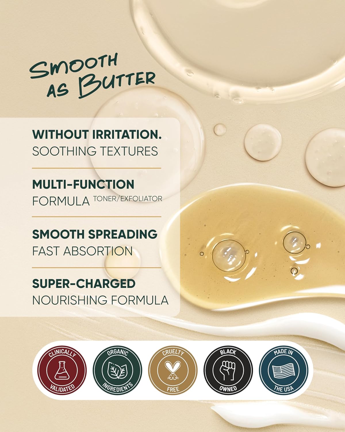 Buttah Skin Supreme Kit for Melanin Rich Skin | CocoShea Revitalizing Cream 2 oz | Vitamin C Serum 1 oz | Cleanser 3.4 oz | Rosewater Toner 3.4 oz | Black Owned Skincare