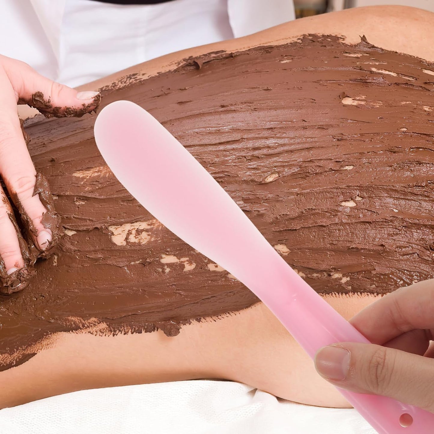 Facial Cream Spatula 10Pcs Mini Cosmetic Spatulas, Silicone Cosmetic Spatula, Mini Cosmetic Skincare Spatula Spoon for Cream, Lotions, Moisturizers Makeup Scoop