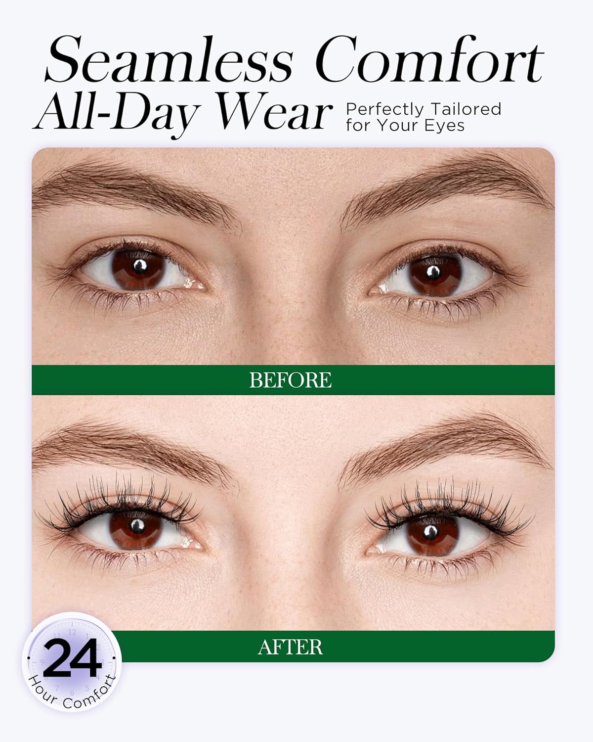 BEYELIAN Magnetic Eyelashes with Applicator Kit, Reusable Natural Look False Lashes, No Glue Needed Soft Magnetic Lashes for Eye MAGIC-27 (Lightweight & Comfortable)