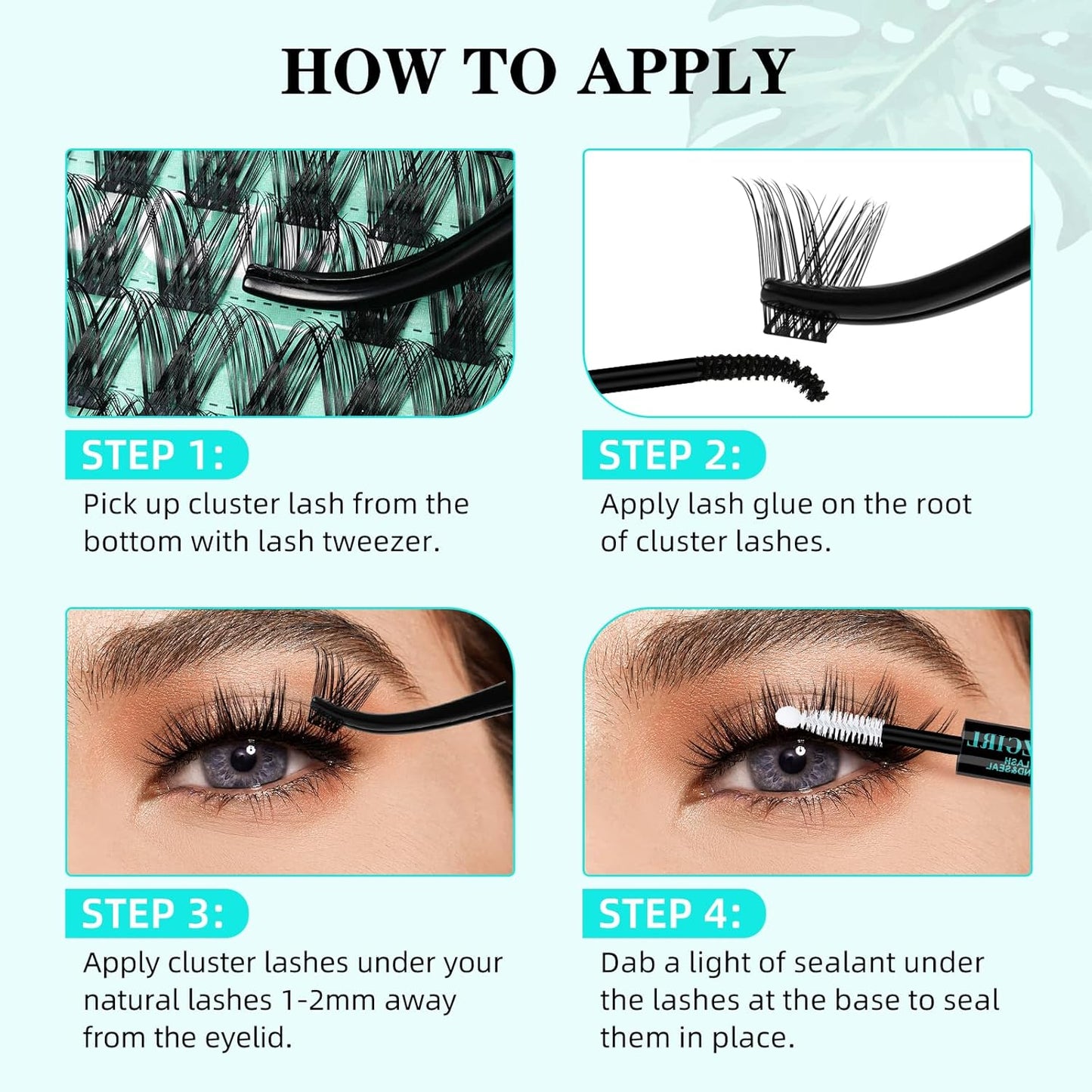 Lash Clusters Wet Look 168Pcs Eyelash Cluster Ultra-Thin Lash Band Eyelashes Extensions Spiky Anime Wide Span Lashes(Hollyhock,C-16mm)