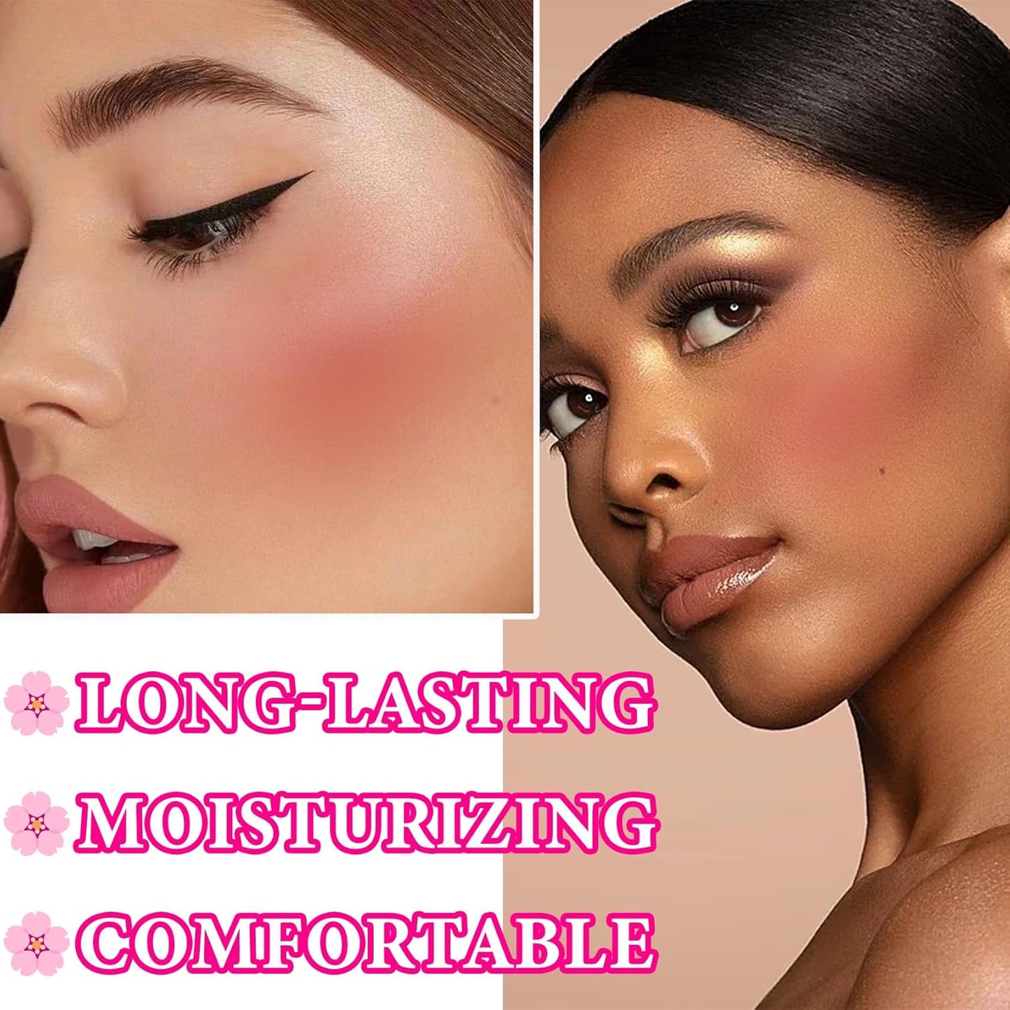 Cream Blush Stick,Blush Stick Long Lasting Non-greasy Multi Stick Blush for Women,Lightweight Concealer Waterproof Cream Blush Face Contouring Makeup Pen(06#)