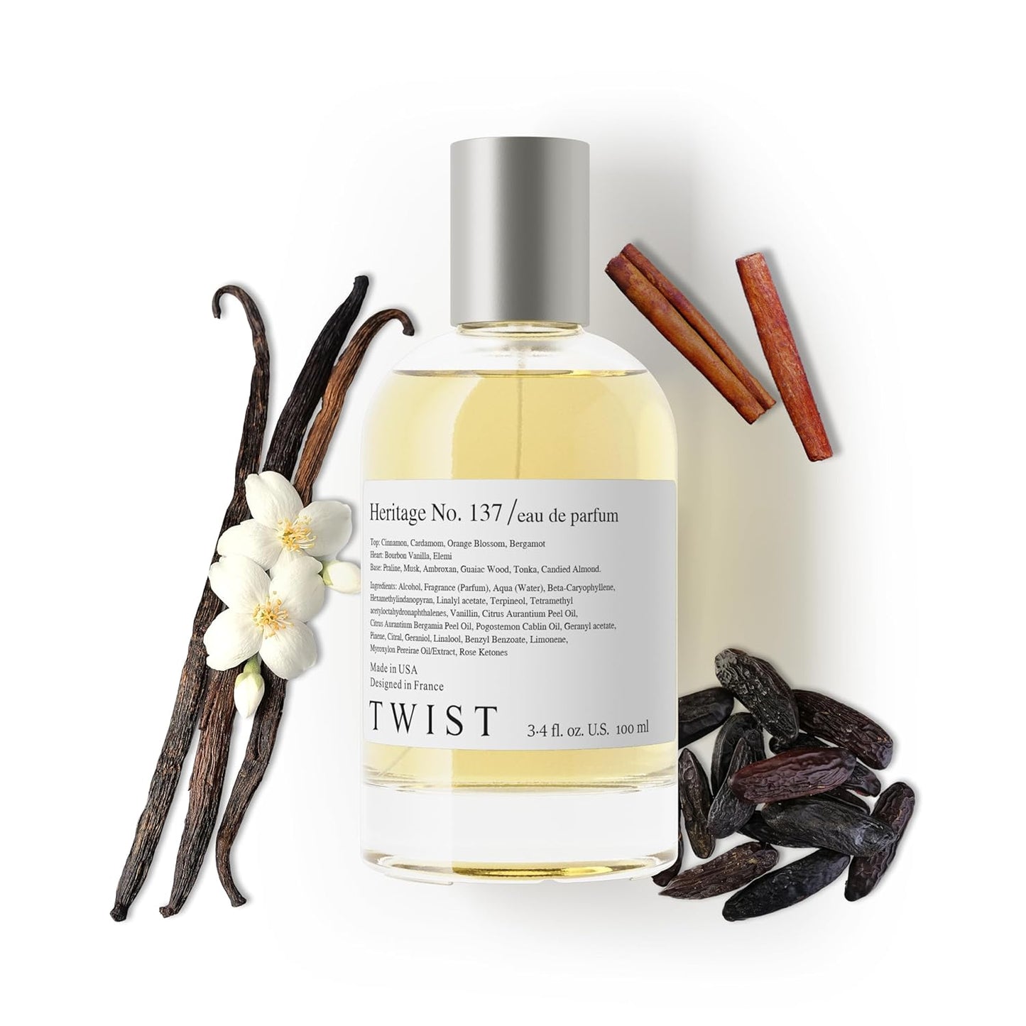 Twist Heritage No. 137 - Eau De Parfum Inspired by Perfume De Marly's Althaïr, Long-Lasting Perfume For Men, Cinnamon & Vanilla, Vegan, Clean Ingredients, Fragrance - Spray 100 ml | 3.4 fl. oz.