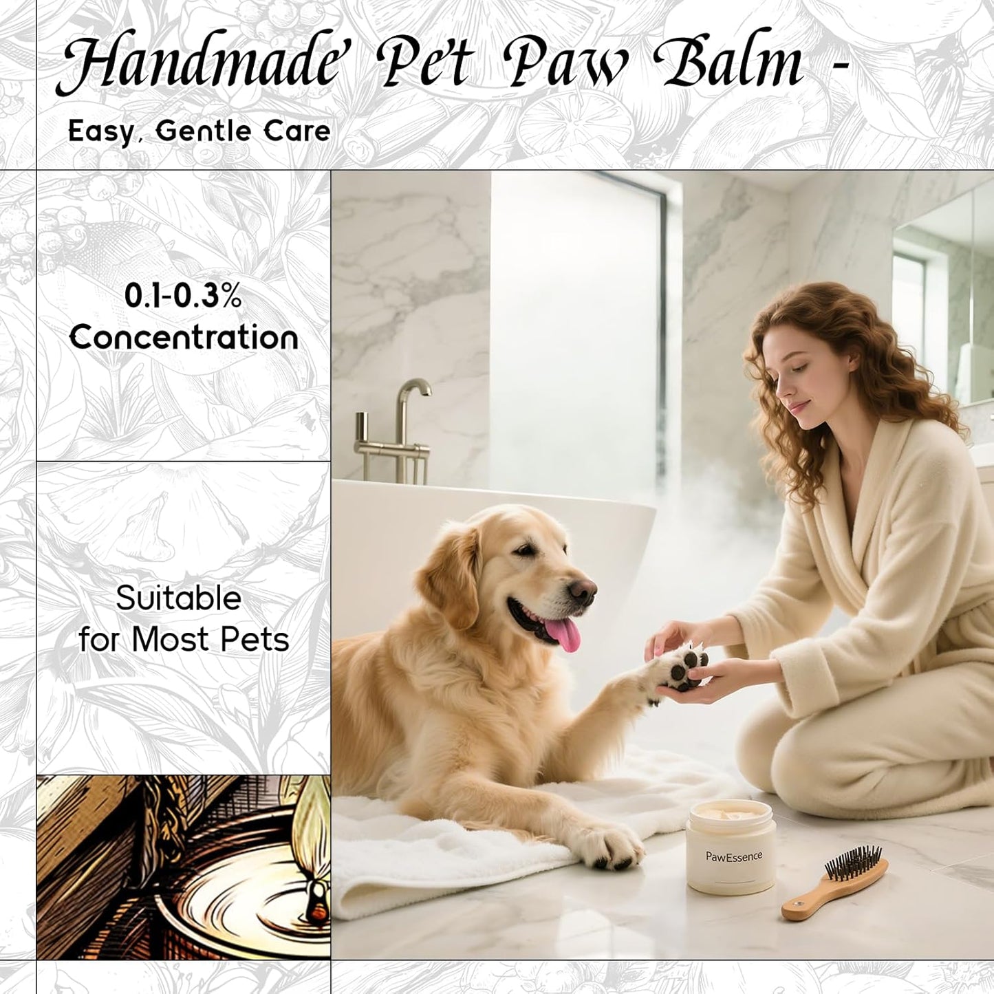 HIQILI Mimosa & Cardamom Fragrance Oil for Candle & Soap Making,Ideal for Essential Oil Diffuser, DIY Perfume, Room Sprays - 1 Fl Oz