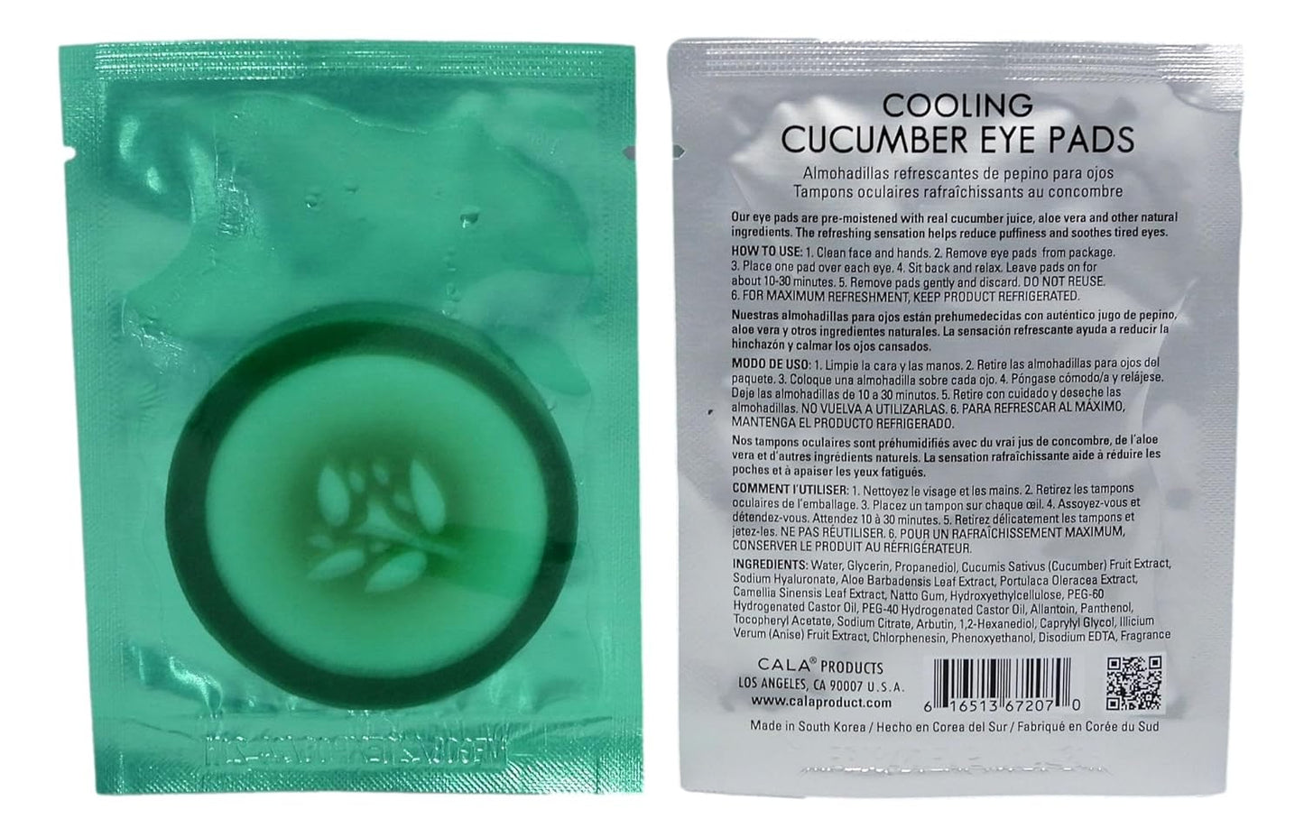 Cala Cooling cucumber eye pads 5 count, 5 Count
