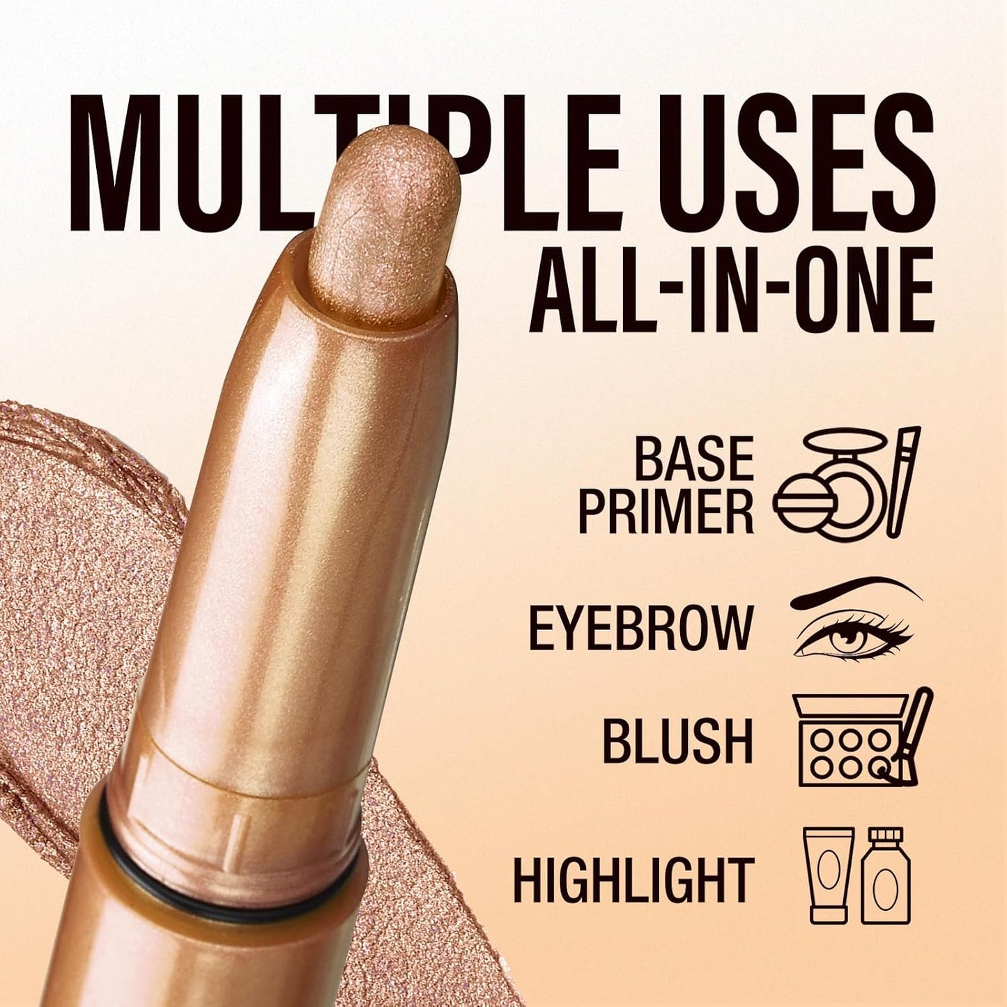 Jolilab Eyeshadow Stick Set, 2 Colors Matte Professional Bright-Colored Contouring and Highlight Eyeshadow Stick, Cream Waterproof Long Lasting High Pigmented Eye Shadow(2, 05+23 2pcs)