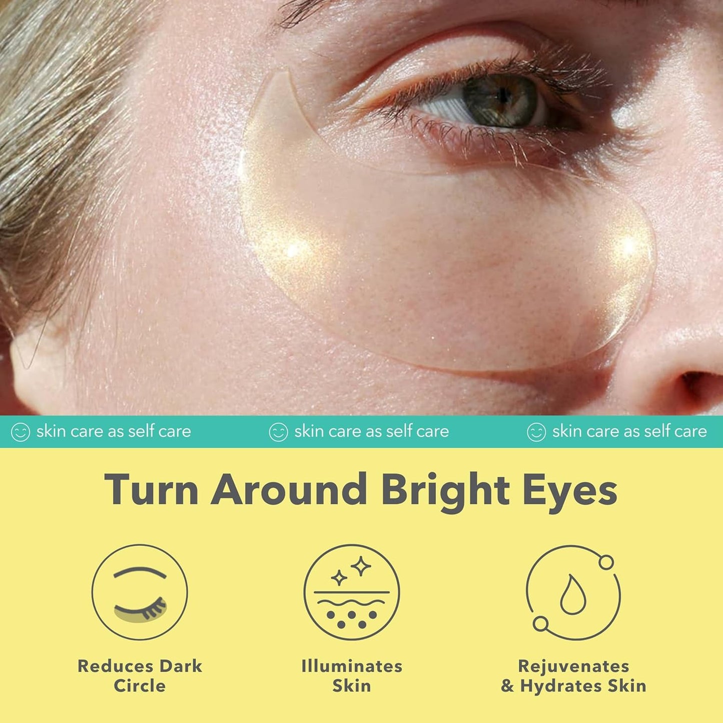 PATCHOLOGY Eye Mask, Brightening Under Eye Patches for Puffy Eyes and Dark Circles, Vitamin C Serum, Dark Circles Under Eye Treatment, Hydrating Eye Patches for women and men (5 Pairs)