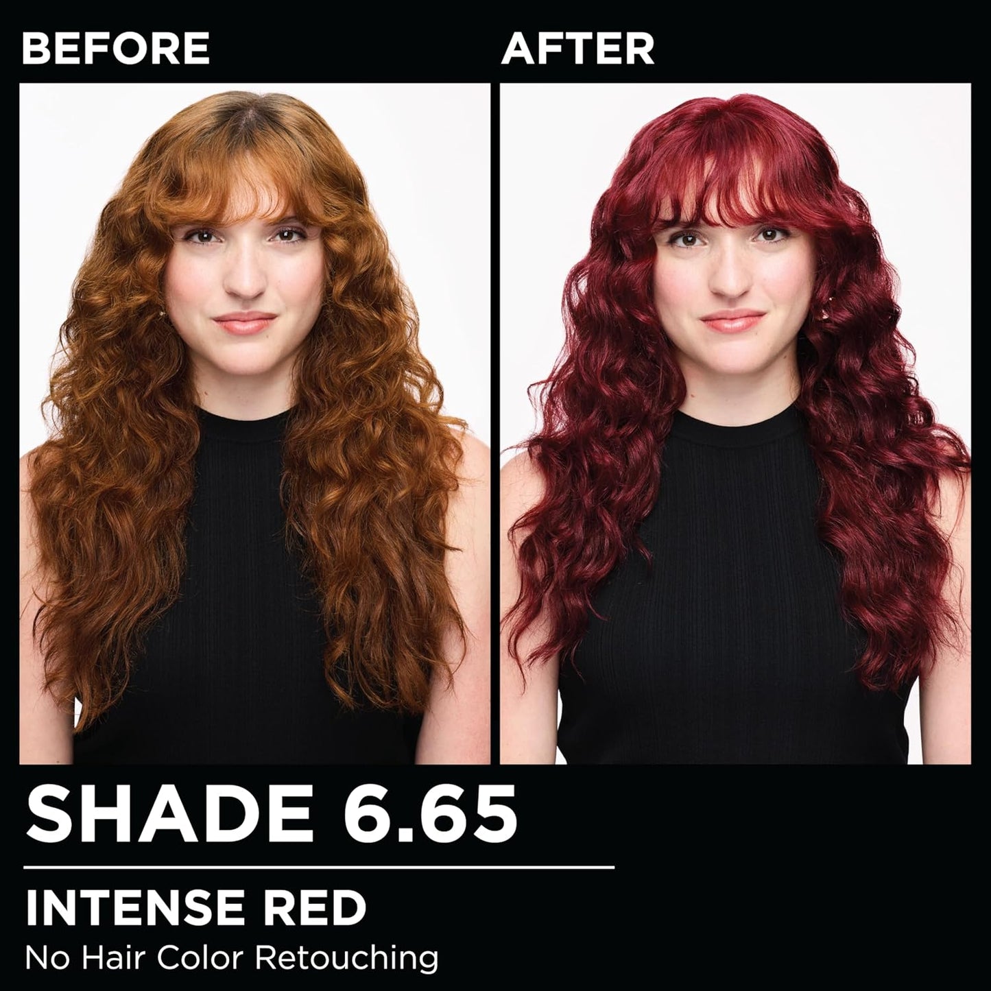 Garnier Olia Hair Color, Oil Powered Ammonia Free Permanent Hair Dye for Long-Lasting Color, 6.65 Intense Red, 2 Dye Kits