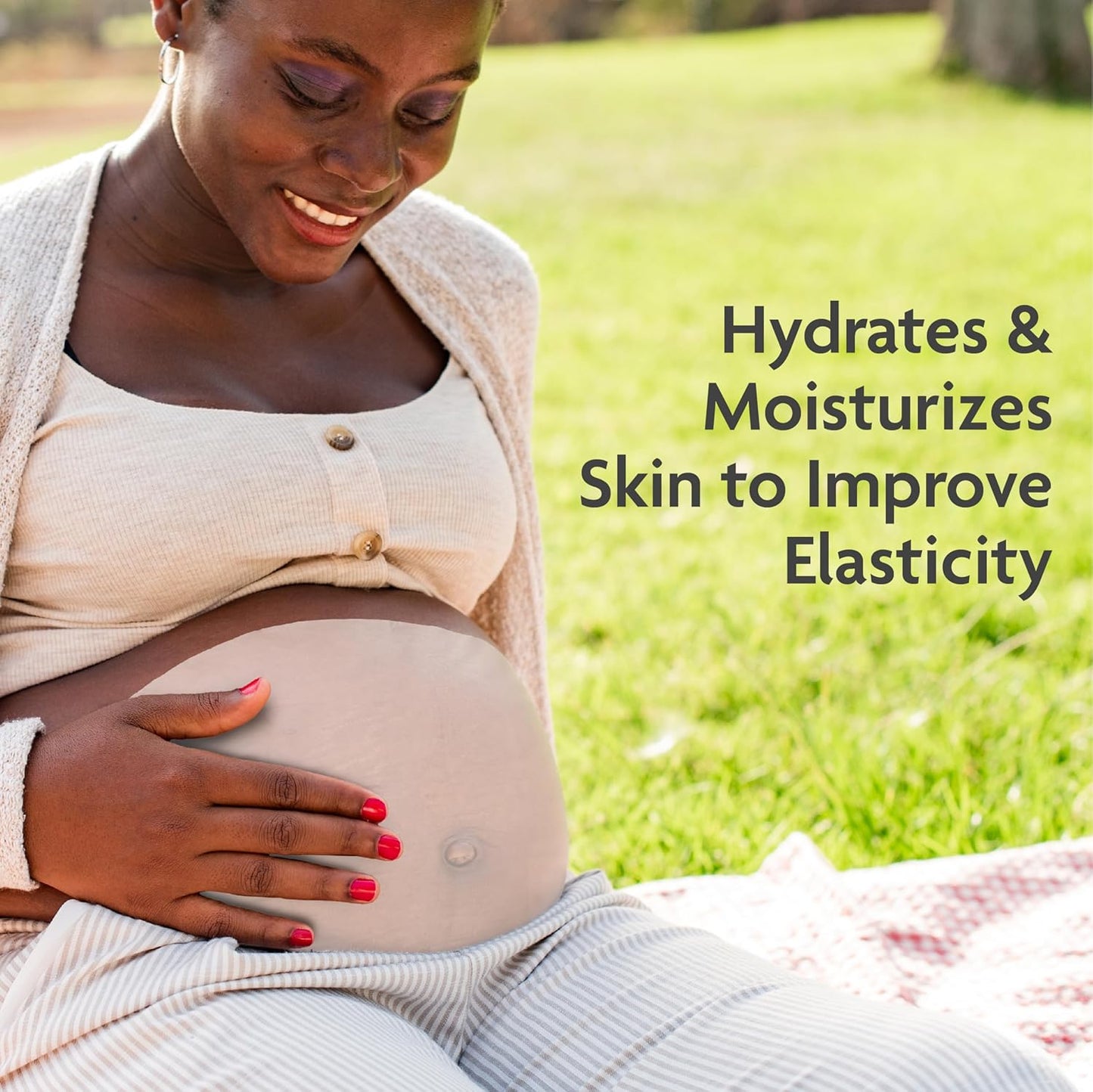 TriLASTIN Belly Masks - Belly Masks for Pregnant Women - Hydrating & Soothing for Itchy Skin - Reduces Stretch Marks - Safe for Sensitive Skin - Paraben & Phthalate-Free - Made in USA - 4 Pack