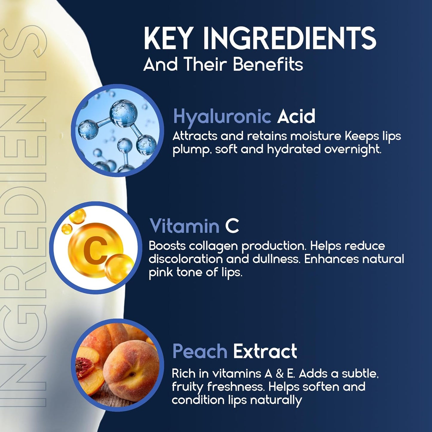 Lip Mask Overnight with Hyaluronic Acid & Collagen, Lip Sleeping Mask for Dry Cracked Lips, Moisturizing, Hydrating, Exfoliating Night Treatment for Lip Care (Strawberry) (0.7, Berry)