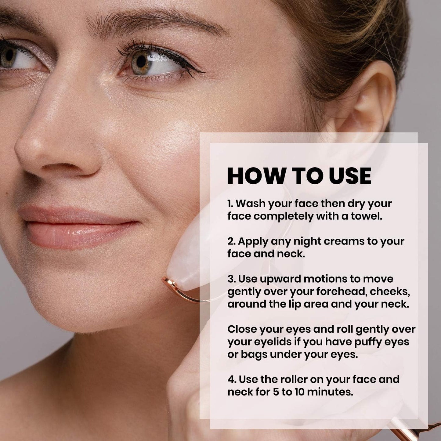 Gua Sha Facial Tools & Face Roller by ROSELYNBOUTIQUE Original Face Massager for Puffiness Wrinkless Skin Care Routine - Self Care Gift for Men Women (Pink)