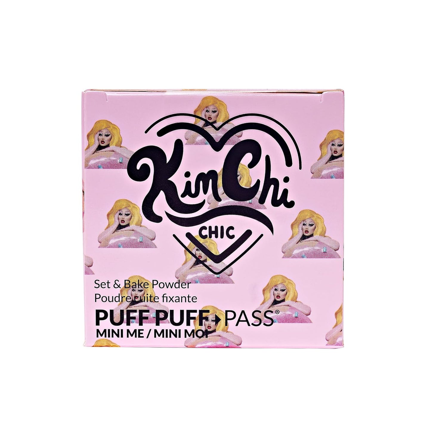 KimChi Chic Puff Puff Pass Mini Translucent Set of 3 - Lightweight Loose Setting Powder with Rice Powder & Vitamin E, Oil Absorbing for All-Day Wear, 5g