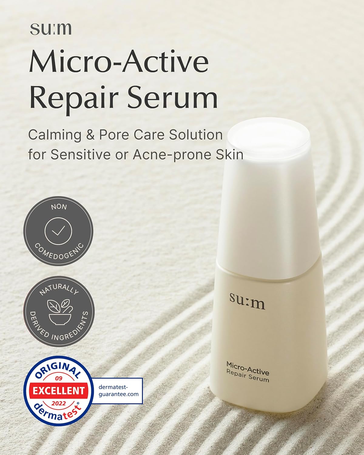 SU:M Micro-Active Repair Serum (1.69 fl oz) - Korean Skincare for Deep Hydration, Boost Vitality, and Skin Barrier Strengthening. with Tru-Active™ and Biopeptide 190™.