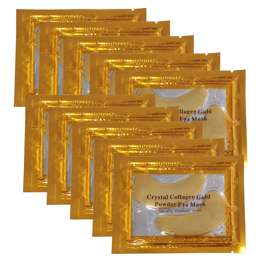 Vandarllin24K Gold Powder Gel Collagen Eye Masks Sheet Patch, Remove Bags,Dark Circles &Puffiness,Reduce Wrinkle,Moisturising,Hydrating for Blackheads (60Pairs)