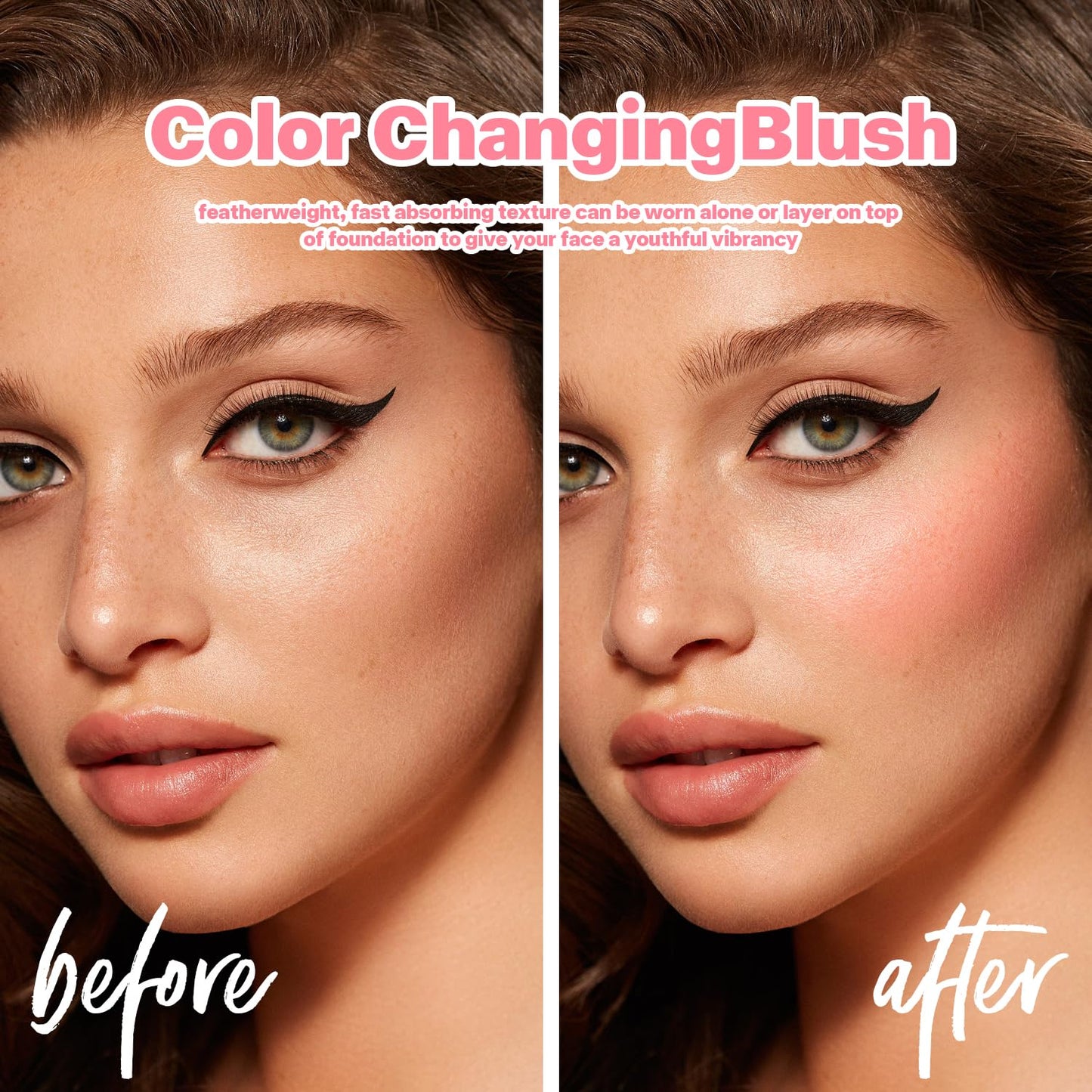 VIOLA HOUSE Color Changing Blusher for Cheeks, Moisturizing Blush Rouge Soft Cream, Lips Balm Multi Use Cream for Cheeks & Lips Glossy (Transparent Blue, 55.00 g (Pack of 1))