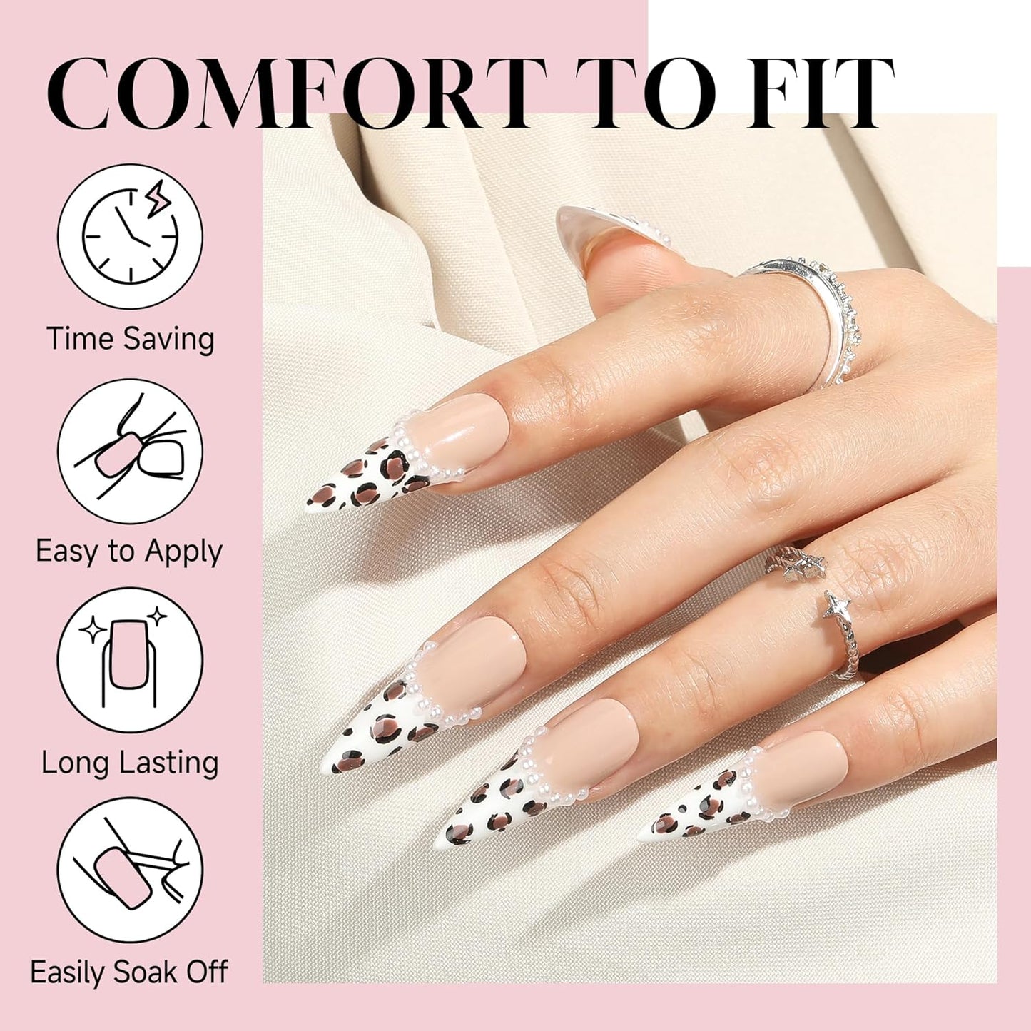 Long Stiletto Nail Tips: 240pcs Long Almond Matted Stiletto Gel Nail Tips No C Curve False Acrylic Fake Nails Full Cover Press On Nails Extensions DIY Home Salon 12 Sizes