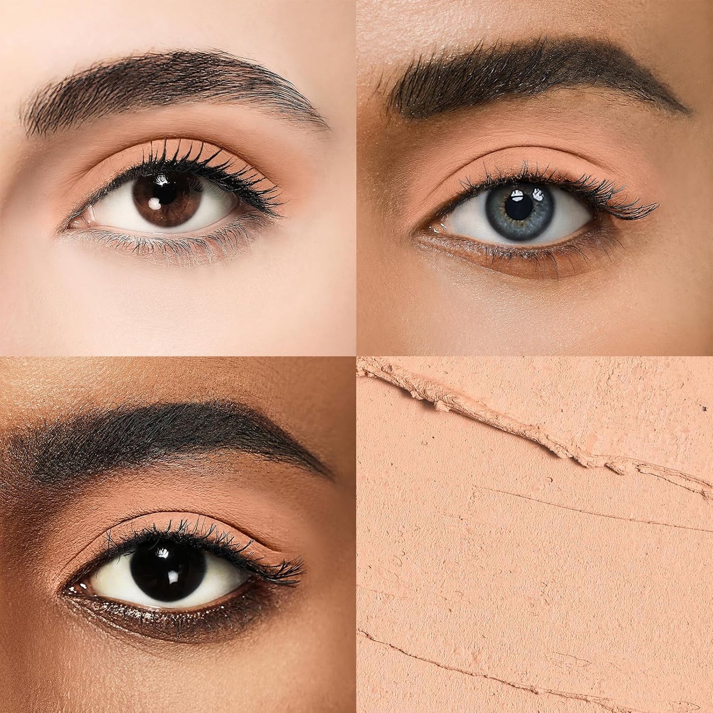 Longwear Cream Eye Shadow Sticks(41 Camel Matte), Smudge-Proof, Waterproof Eyeshadow,Silky Formula Glitter With Makeup Brush,Nude Eyeshadow Stick