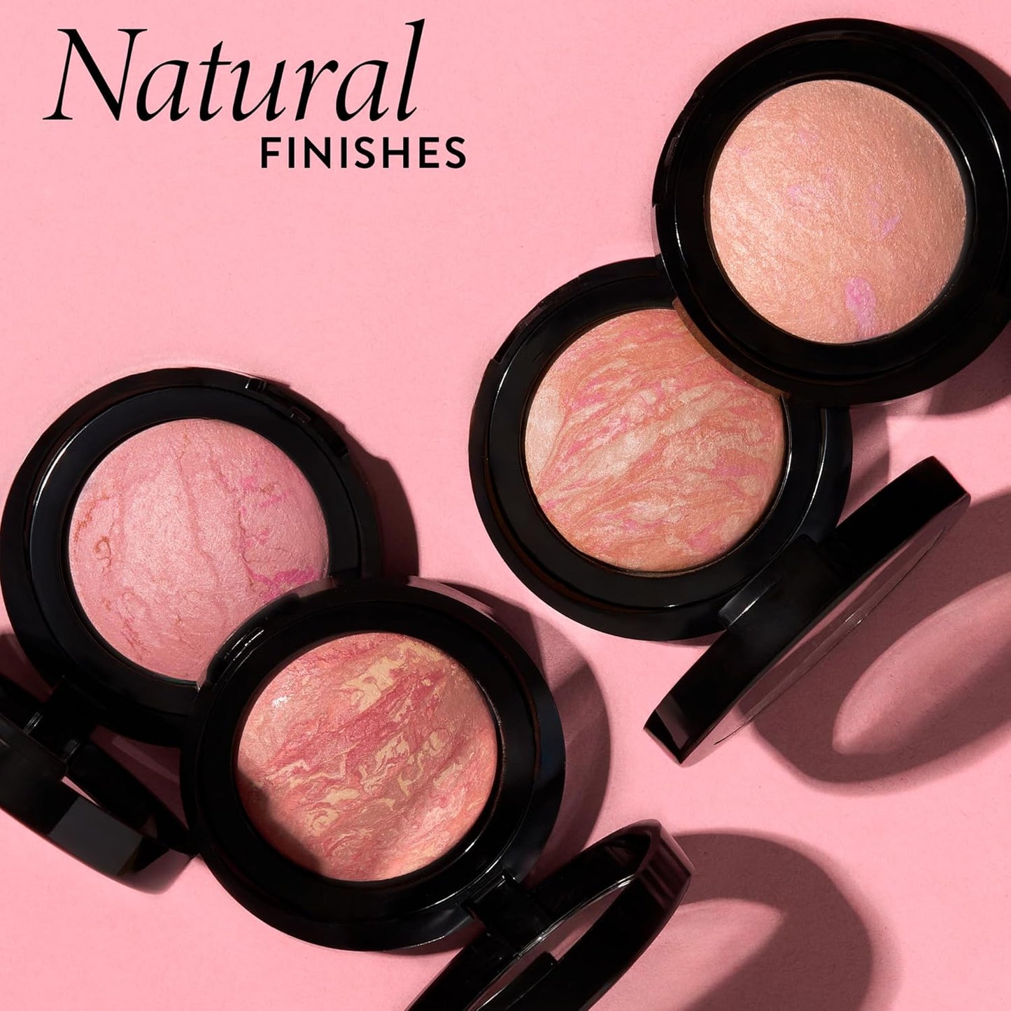 LAURA GELLER NEW YORK Baked Blush-n-Brighten Marbleized Blush - Coral Cove - Creamy Lightweight - Natural Finish