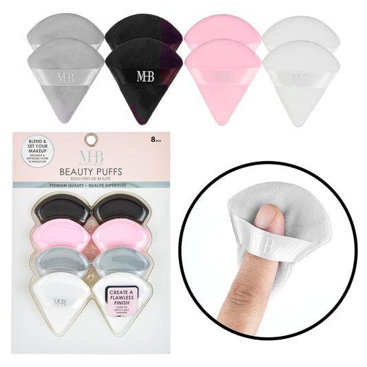 8pc Beauty Buffs Set - Teardrop Shaped Beauty Blenders Collection, Flawless Finish Makeup Sponges To Blend & Set - Cosmetic Beauty Puff Makeup Applicators Professional Beauty Tools