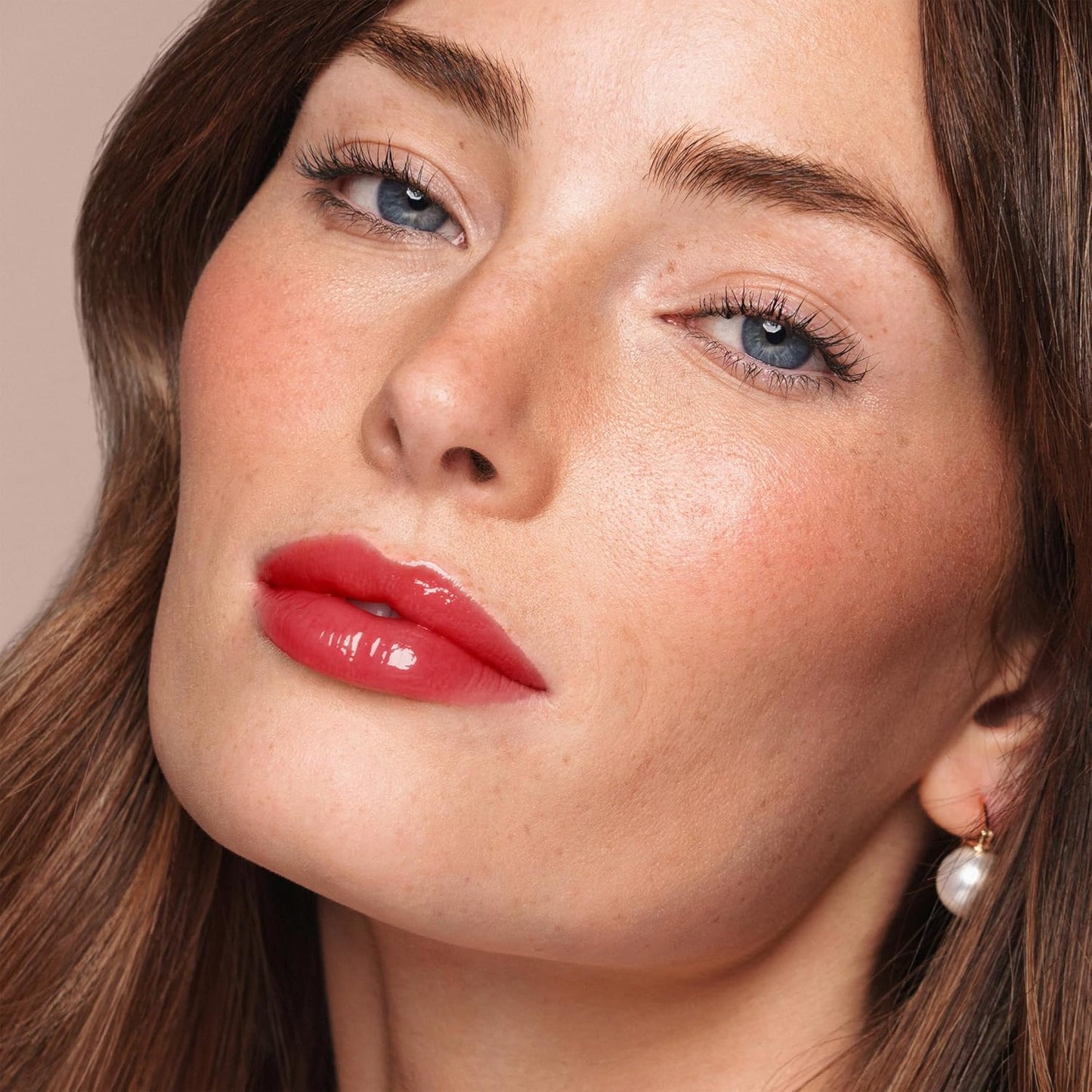 Jouer Essential Tinted Hydrating Lip Oil Gloss – Moisturizing Dry Lip Treatment Serum - Fragrance Free Tinted Lip Oil - Jojoba Seed Oil and Apricot Oil Formula