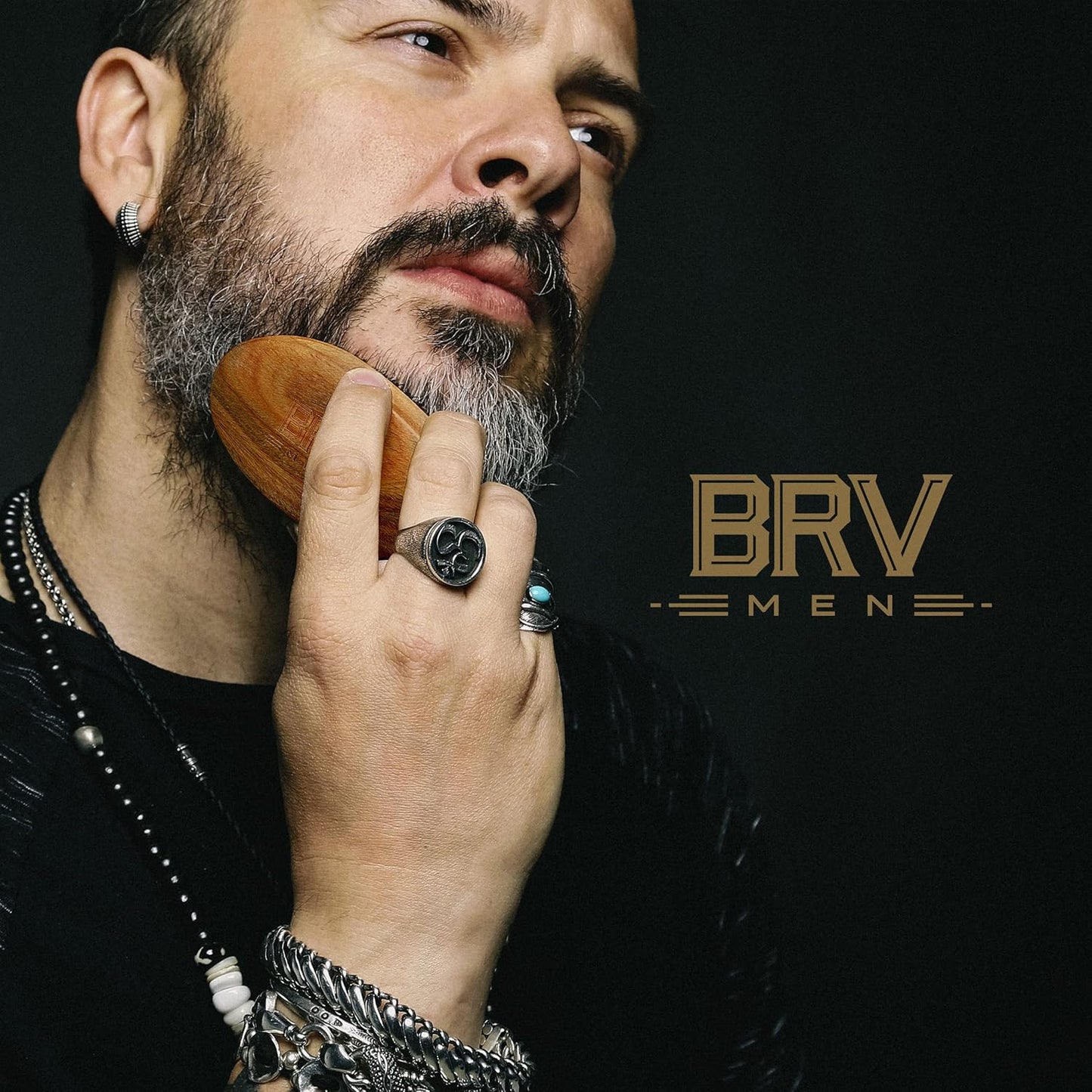 Beard Brush | Firm Boar Bristles | First-Cut Boar Hair Bristles | The Ideal Gift For Men (Green Sandalwood)