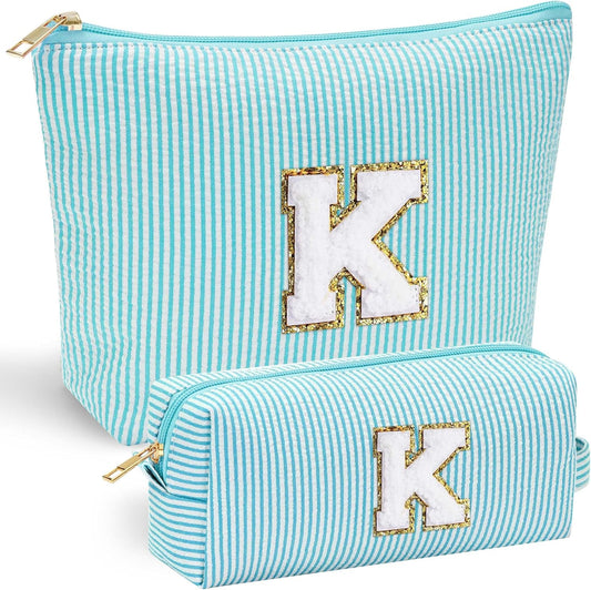 YOOLIFE Makeup Bag for Girls Teen Girl - Personalized Cute Makeup Pouch for Girlfriend Bridesmaid Wife | Cosmetic Travel Toiletry Bag for Friend | Birthday Gift Idea for Her Mom Gifts for Teen Girls K