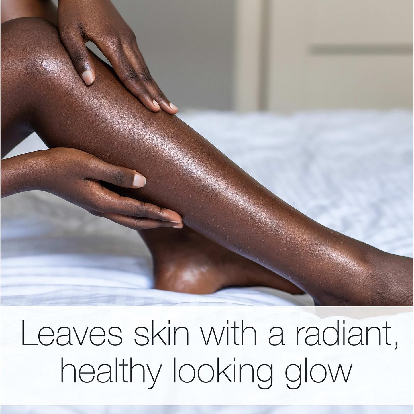 Neutrogena Body Oil Light Sesame Formula, 8.5 fl oz, Radiant Glow Moisturizer for Dry Skin, Bath & Shower Oil For Smooth and Hydrated Skin