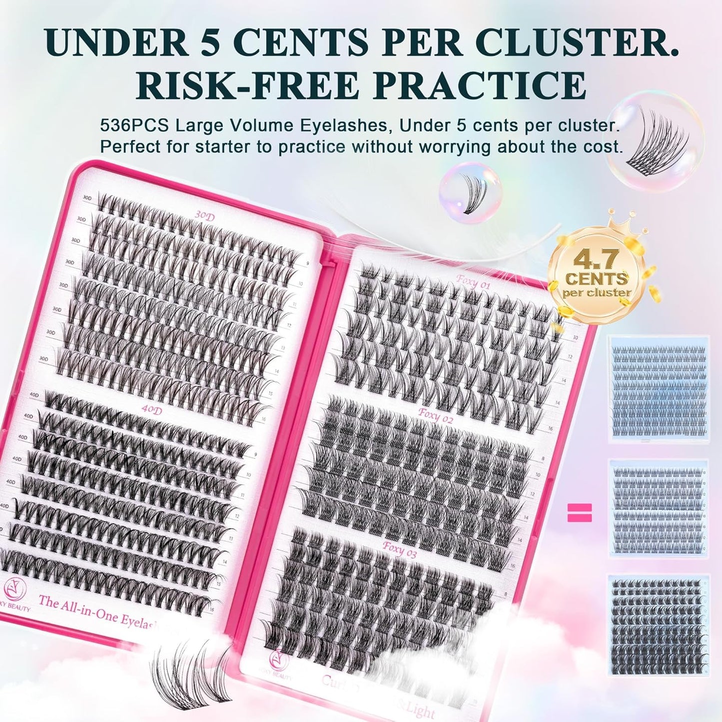 Lash Clusters Wispy - Lash Clusters,30D 40D Lash Clusters For Natural Look WideSpan 8-16MM Eyelash Clusters D Curl Lash Clusters For DIY Lashes At Home