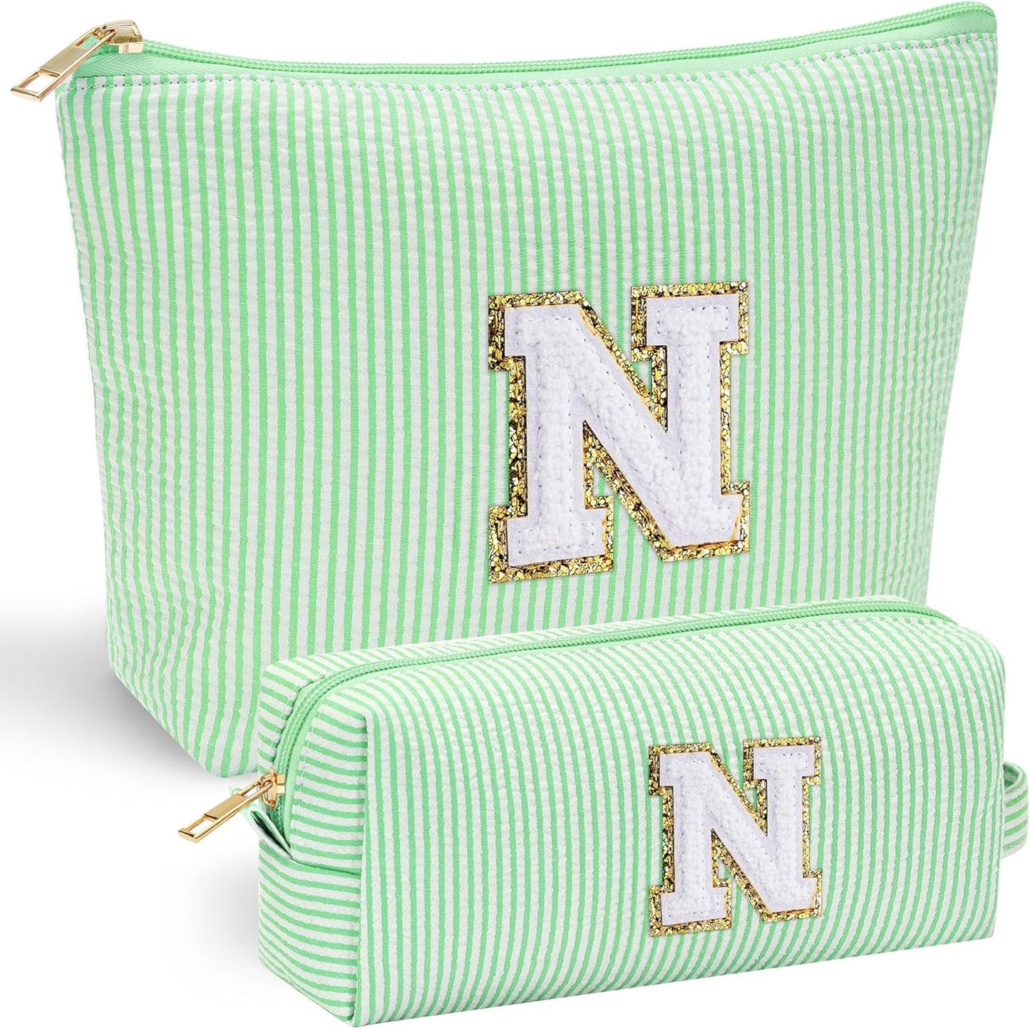 YOOLIFE Personalized Gifts for Women, Travel Makeup Bag Cosmetic Bag Skin Care Bag Cute Makeup Bag Sister Wife Friend Engagement Wedding Gifts for Women Tween Girls Trendy Stuff Thank You Gift N