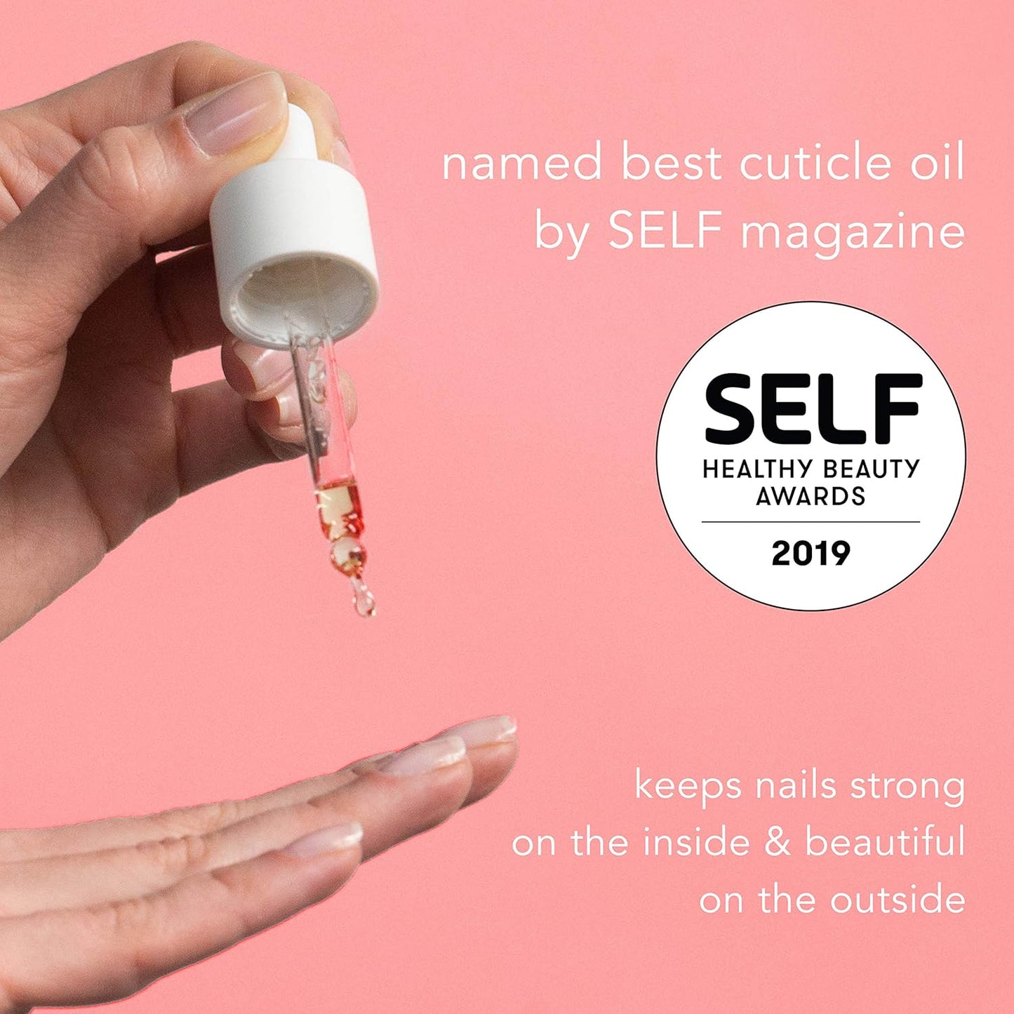 Barefoot Scientist Inner Strength Nail and Cuticle Renewal Drops, Award-Winning Cuticle Oil for Fingernails and Toenails Clear, 20 mL