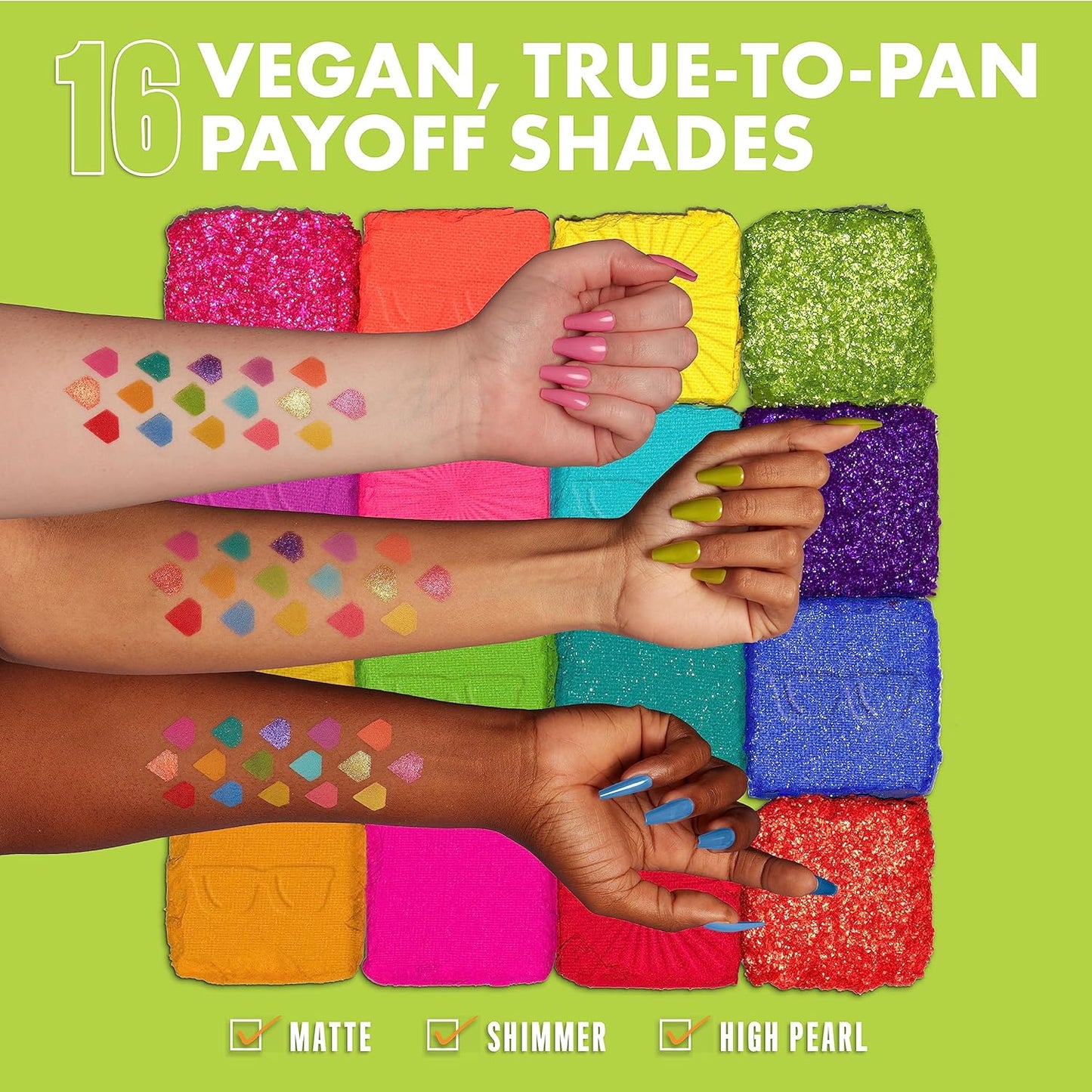 NYX PROFESSIONAL MAKEUP, Ultimate Shadow Palette, Eyeshadow Palette - I Know That's Bright